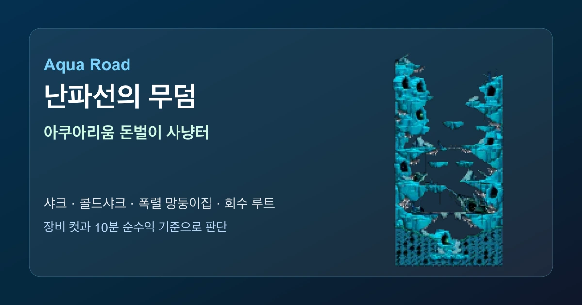 메이플플래닛 아쿠아리움 난파선의 무덤 돈벌이 지도 이미지